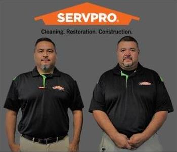 luis and david as repairs technicians portraits servpro 