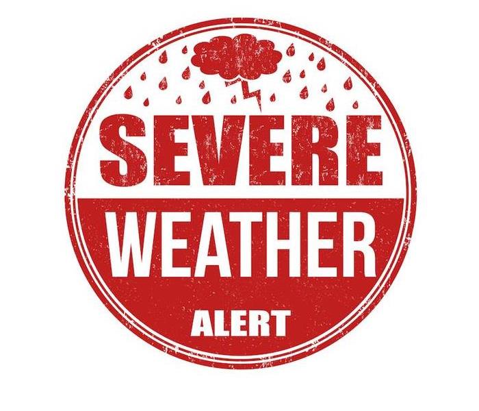 severe weather alert logo sign