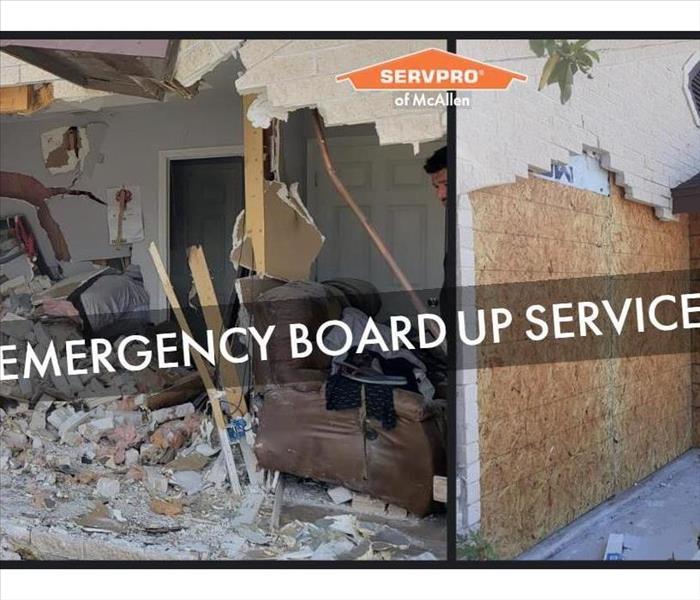 Techs Performing Board up Services in McAllen Home